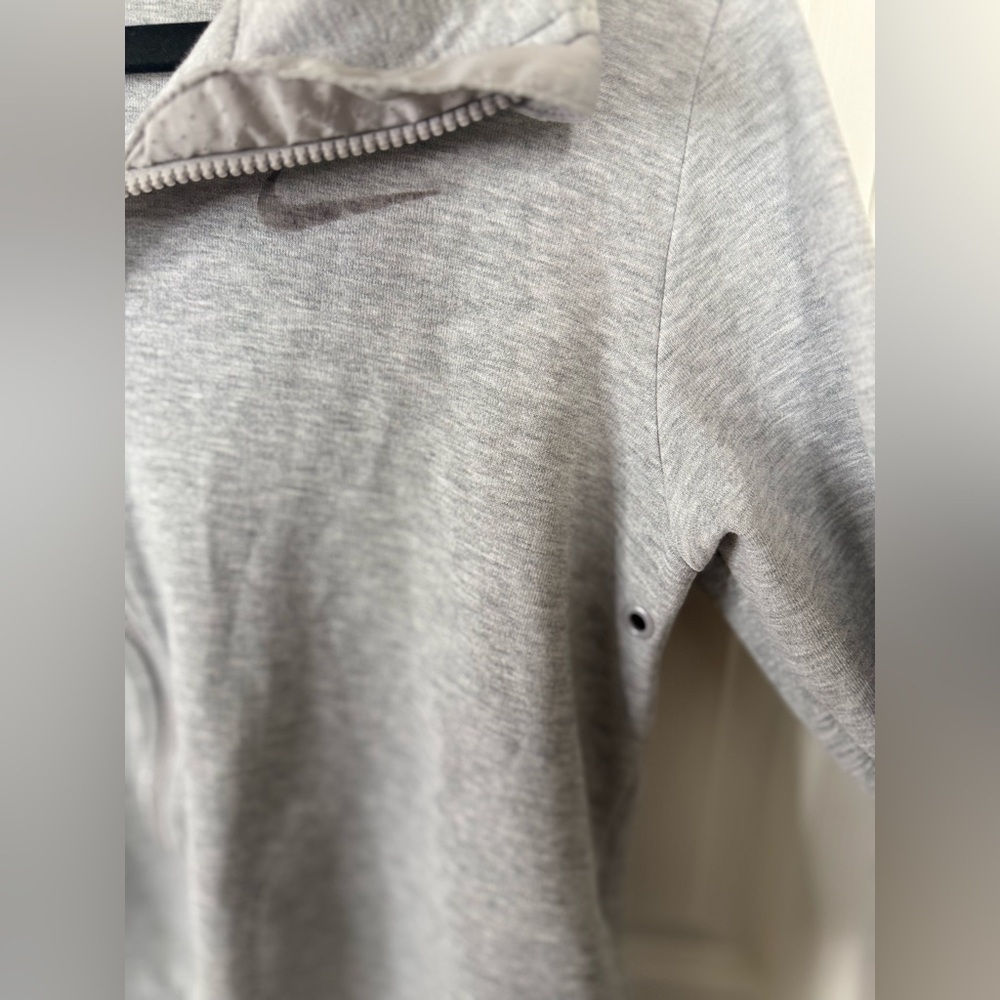 Nike Advance 15 Fleece Full-Zip Hoodie - Gray (Style 725720-064) - Size Small - Picture 5 of 7